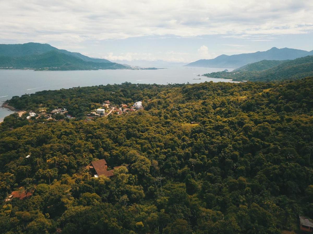 Bangalo Com Vista Para O Mar No Condominio Yacamim Ilhabela Praia Do Curral Dış mekan fotoğraf