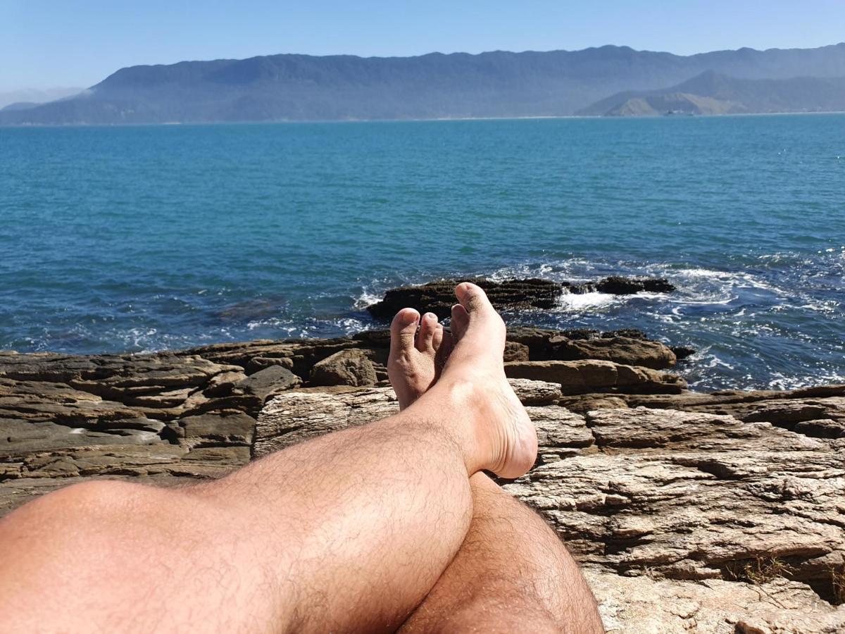 Bangalo Com Vista Para O Mar No Condominio Yacamim Ilhabela Praia Do Curral Dış mekan fotoğraf